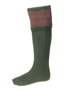 Tayside Spruce Shooting socks With Garters