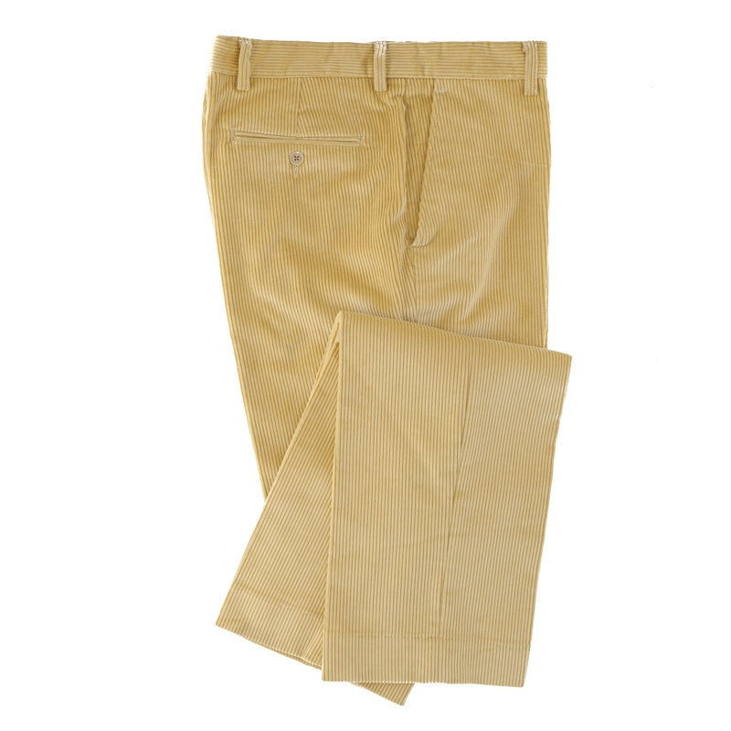 Brisbane Moss 8 Wale Yellow Corduroy Trouser - Ratcatcher Tweed